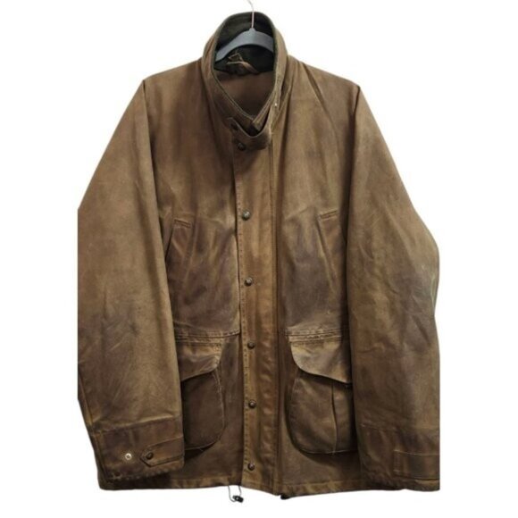 Filson Tin Cloth Waxed Canvas Field Jacket Size XXL Made In USA 660N Vintage - Picture 1 of 16